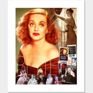 Bette Davis Collage Portrait Posters and Art